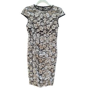 CACHE VINTAGE FLORAL LACE DRESS